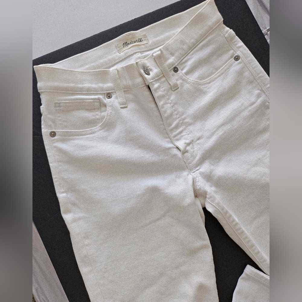 Madewell Women's Skinny lightweight Jeans in soft white color sz 27